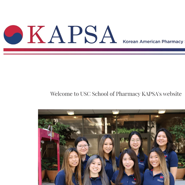 USC Korean American Pharmacy Student Association - Korean organization in Los Angeles CA